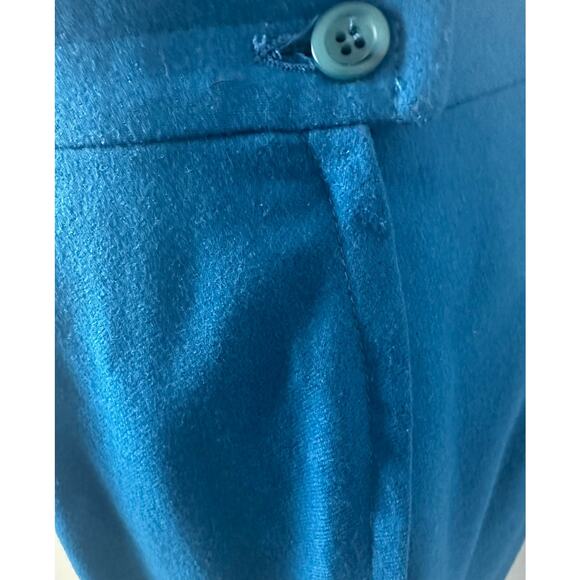 Vintage Pendleton Size 12 100% Wool Midi Length Straight Pencil Skirt Blue - Picture 8 of 10